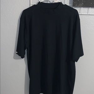 Simple Black Collard Tee